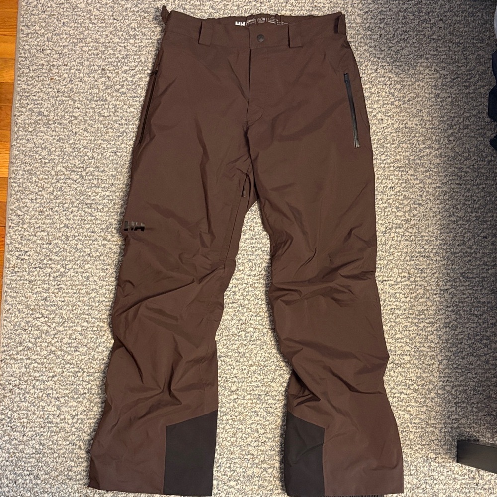Helly Hansen Insulated Brown Snow Pants